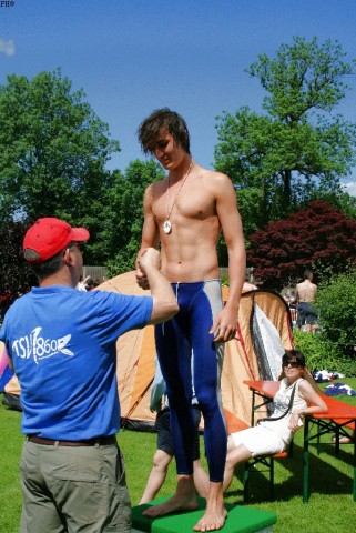 Siegerehrung ber 400m Freistil 1.Platz