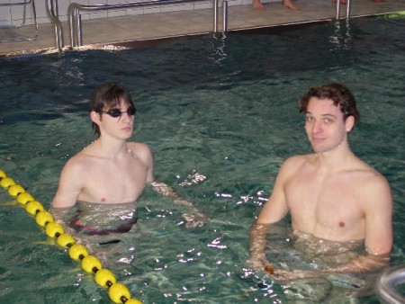 Patrick und Markus beim Ausschwimmen