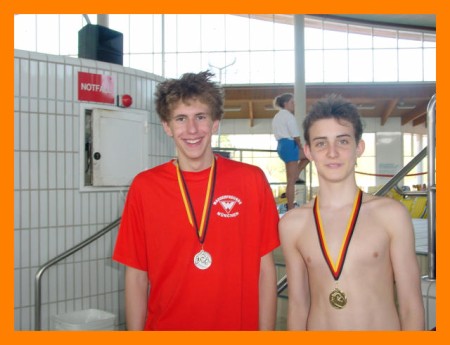 2 erfolgreiche Brustschwimmer: li. Matthias Killiches - re. Patrick