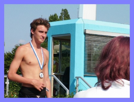 Patrick bei der Siegerehrung