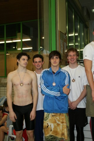 Patrick mit seinen Teamkollegen