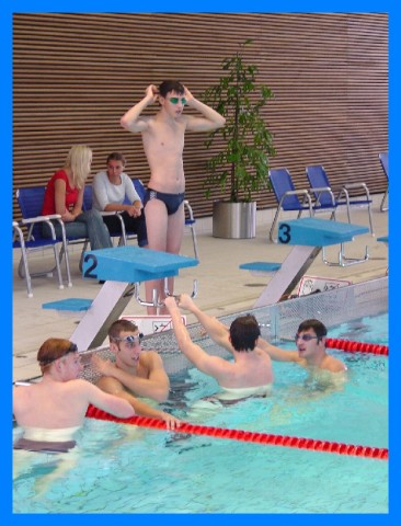 Meine Teamkollegen von links: Alexander König, Alexander Haß, Clemens Sebisch, Stephan Ulm