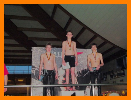 Patrick siegt erstmals bei seiner Nebenstrecke 50m Delfin