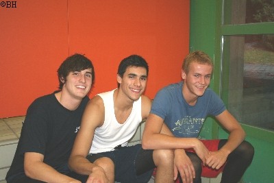 von links: Patrick, Kilian, Jonas