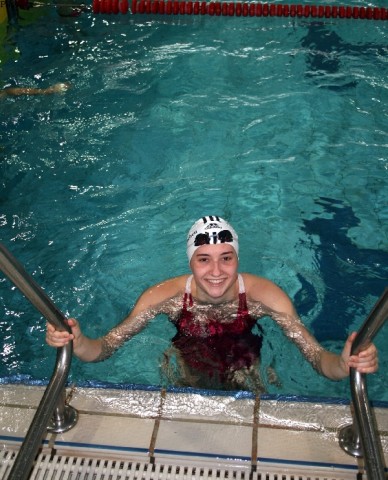 Lisa Jocham holte Silber ber 800m Freistil im Jahrgang 1990