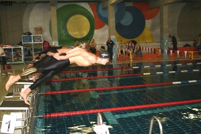 Start ber 400m Freistil