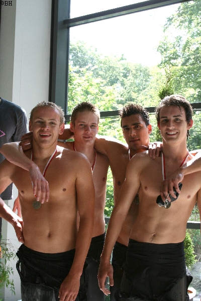 Siegerehrung 4x200m Freistil