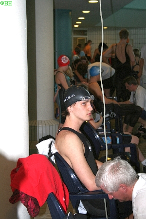 Vor dem Start ber 200m Freistil