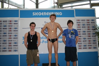 Siegerehrung ber 200m Freistil 3. Platz