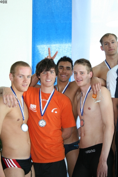 4x200m Freistil Siegerehrung